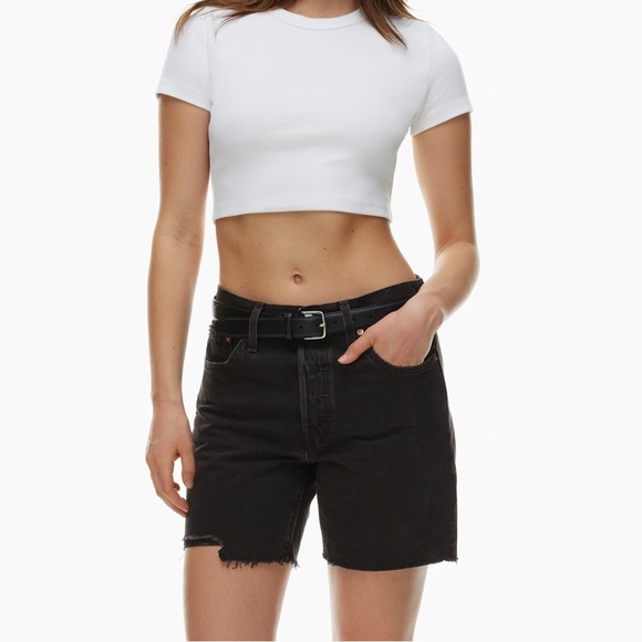 Levi’s Premium - 501 Mid Thigh Short - Lunar Black - Size 27 - Picture 5 of 6